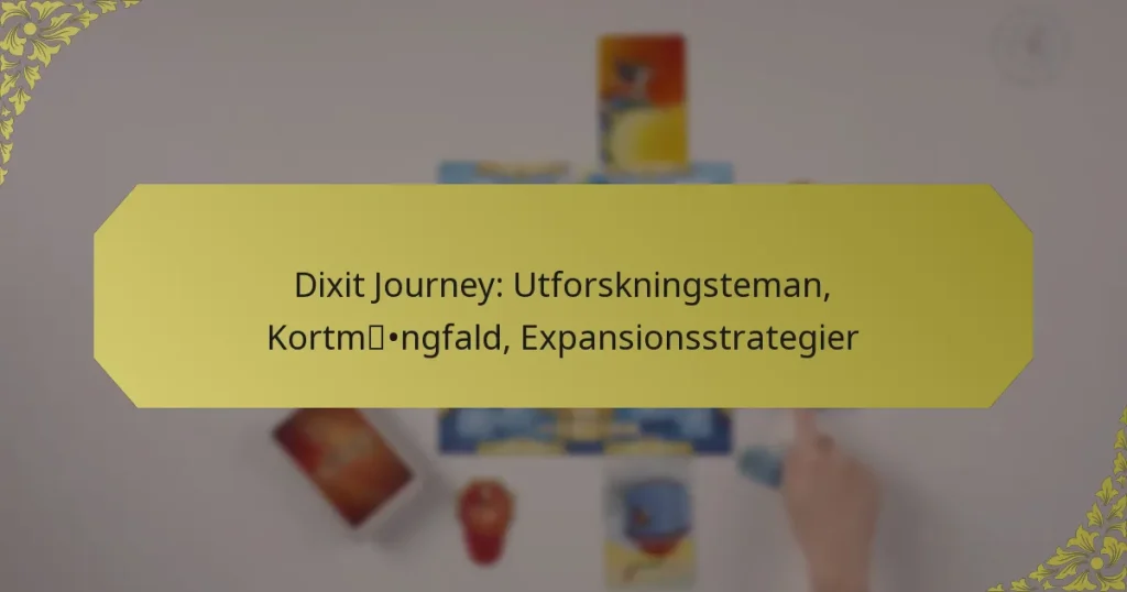 Dixit Journey: Utforskningsteman, Kortmångfald, Expansionsstrategier