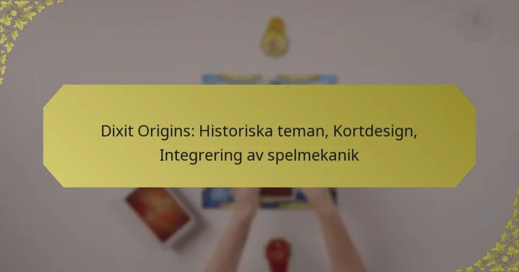 Dixit Origins: Historiska teman, Kortdesign, Integrering av spelmekanik